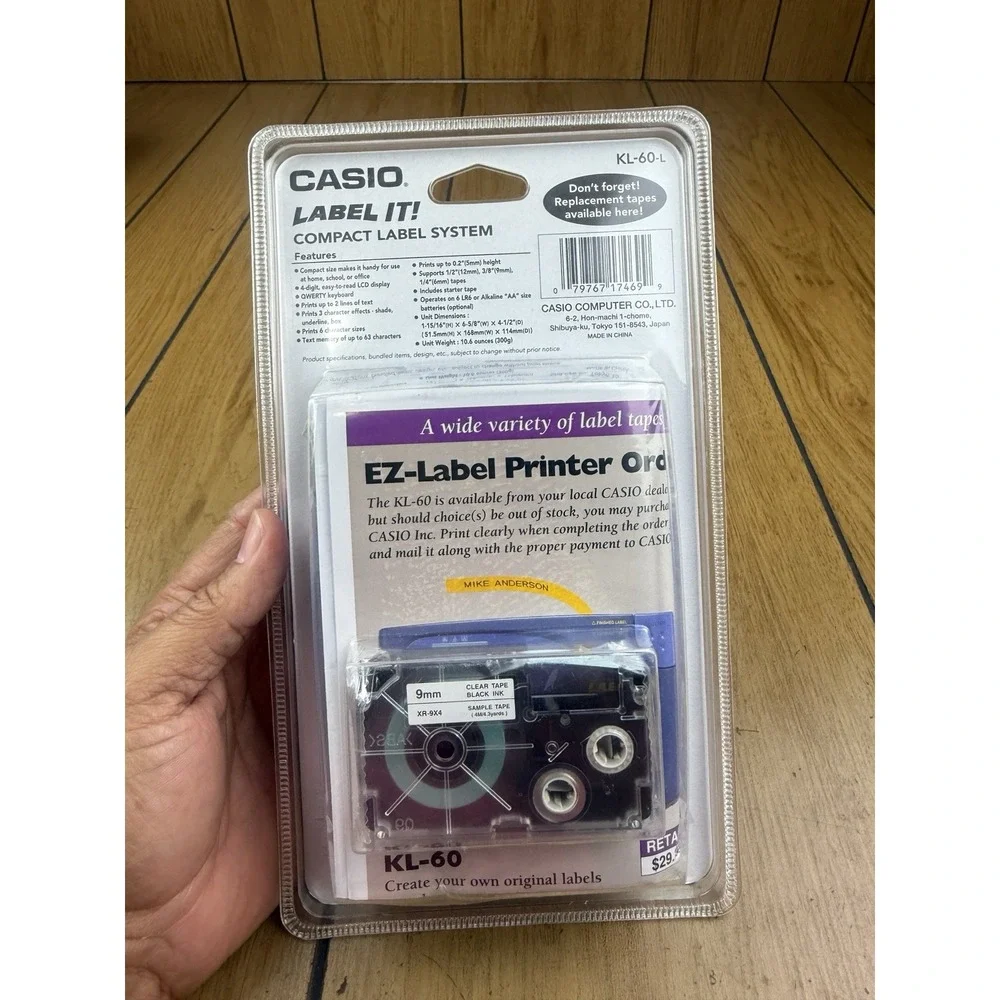 Casio KL-60L Label Maker Thermal Printer Compact System NIB Sealed‎